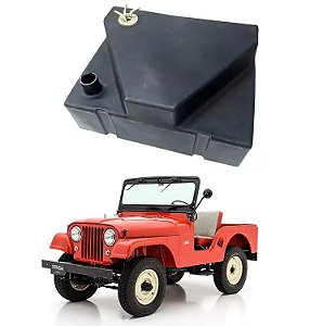 TANQUE TRASEIRO EM PLÁSTICO DE 66 LITROS COM BOIA JEEP WILLYS CJ5