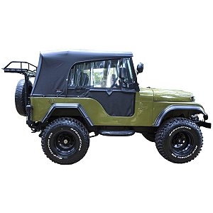 CAPOTA CONVERSÍVEL JEEP FORD WILLYS CJ5 PISSOLETRO PRETA
