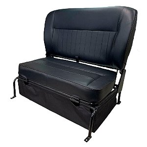 BANCO TRASEIRO DOBRÁVEL COM CAIXA DE FERRAMANTA JEEP WILLYS CJ3 / CJ5
