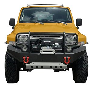 PARACHOQUE DIANTEIRO EM AÇO COM SKID PLATE TROLLER 2015 A 2021