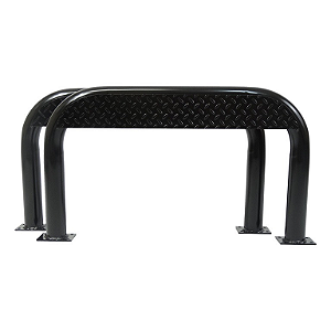Estribo Jeep Willys Xadrez 2" Parede 3mm Maceral Preto