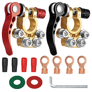 Conector terminal de bateria (6v-12v-24v) Jeep Willys Rural F75 - Desconexão Rápida