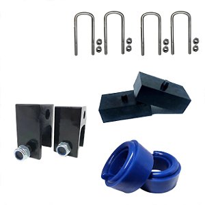 Kit Lift Suspensão Amarok 2 Polegadas Dianteiro PU Traseiro Alumínio