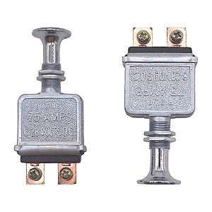 Kit Interruptor liga/desliga 75 AMP 6-28V DC 2 posições Jeep Willys / Ford