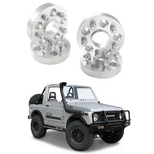 ESPACADOR ALARGADOR DE RODAS AVM 38,1MM 5 FUROS SUZUKI SAMURAI 4 PEÇAS