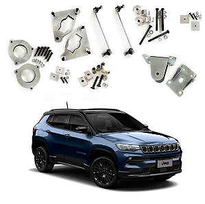 Kit Completo Lift 1.5 Polegadas Jeep Compass 4×2 ou 4x4 de 2016 a 2022