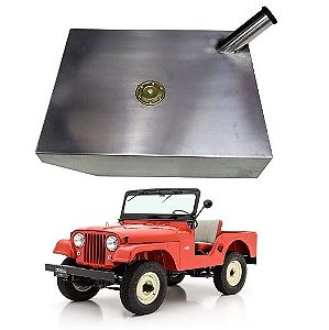Tanque Combustível Inox Jeep CJ5 Ford Willys 1966 / 1983 + Bóia