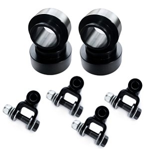 KIT LIFT DE SUSPENSÃO 2 POLEGADAS COM PROLONGADOR DE AMORTECEDOR JEEP CHEROKEE WJ BOLINHA