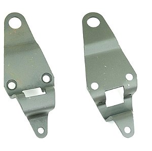 PAR DE CHAPAS SUPORTE DO CAJADO - TRINGULO (CAPOTA) JEEP GPW E MB