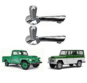 MANIVELA CROMADA DO VIDRO RURAL E F75 FORD / WILLYS