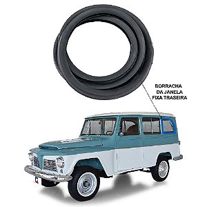 Borracha Lateral Fixa Jeep Rural Ford Willys