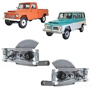 KIT MAQUINA DO VIDRO RURAL FORD WILLYS LADO DIREITO / ESQUERDO