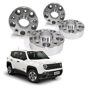 Jogo 4 Alargadores Espaçadores de Rodas 38,1mm Avm Jeep Renegade