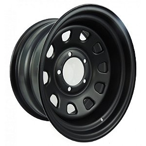 RODA DAYTONA BLACK 17X9 - 5 FUROS DE 139.7 OFFSET 25 PRETO FOSCO ELETROSTÁTICO