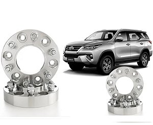 ESPACADOR ALARGADOR DE RODA 6 FUROS 38,1MM TOYOTA HI-LUX/SW4/PRADO 4PÇ