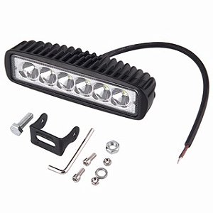 FAROL DE MILHA AUXILIAR LED 18W 12/24V