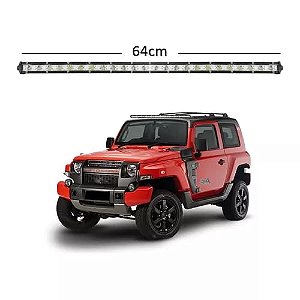 Farol Milha Barra Led 72w Slim Automotivo Off Road 12v 66cm