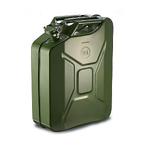 Galão Metal 0.8mm Militar 20 L Para Etanol Diesel Gasolina