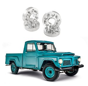ESPACADOR ALARGADOR DE RODA 5 FUROS 38,1MM JEEP PICK-UP F75 JOGO 4 PÇS