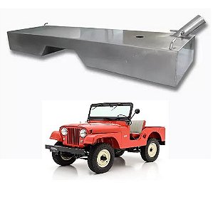 Tanque De Combustível Duplo Em Inox Para Jeep Willys