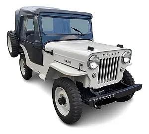 Capota Conversível Preta Jeep Willys Cj3