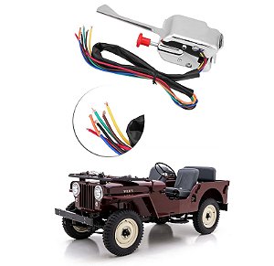 Chave de seta cromada universal Jeep Willys CJ3
