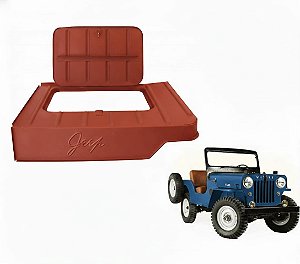 CAIXA DE FERRAMENTAS ESPECIAL COM TAMPA E ESTAMPA JEEP WILLYS CJ3B