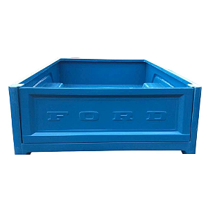 Caçamba Em Fibra Pick-up Ford F75 Com Tampa