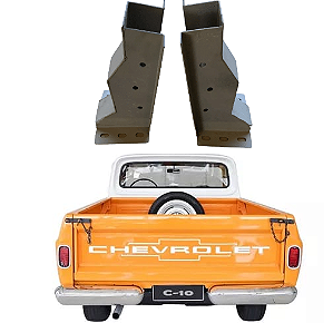 Par Suporte Cabine C10 C14 D10 Veraneio Chapa #14  2mm