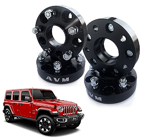 Espaçador Alargador de Roda Avm Jeep Wrangler Sahara 2019 Em Diante