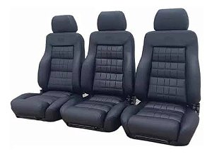 JOGO DE BANCO EM COURO PARA PICK UP FORD F1000 / F250 / F350 / F4000