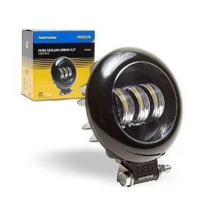 Farol Milha Led Redondo Premium 6000k 6 Led 9-36v Tarponn