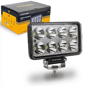 Farol Auxiliar TARPONN Retangular 8 LEDs 24W 9~60v 6000K