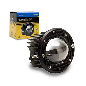 FAROL LED EMBUTIR RD DUAL COLOR 3" BRANCA/ÂMBAR 3.000LM PREMIUM 9~36V