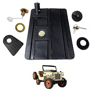 Tanque Combustível  Completo Jeep Cj3 1946 A 1954 39 Litros