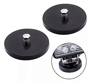 Suporte Para Barra e Farol De Led Universal Imã Magnético 88mm