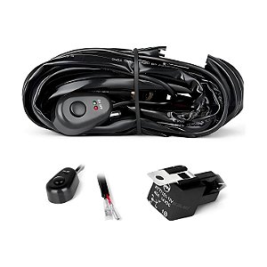 Chicote Completo Barra LED e Farol Milha SCPLED Rele Fusivel