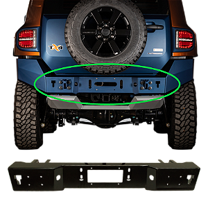 PARACHOQUE TRASEIRO CENTRAL SUPERIOR TROLLER MOD. TX4 2015 A 2021 MET