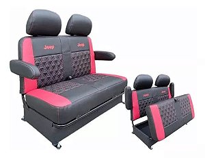 BANCO TRASEIRO PARA JEEP CJ5 WILLYS / FORD COM CAIXA DE FERRAMENTAS