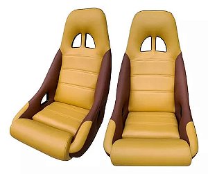 Bancos Concha Fixo Para Buggy / Bugre/ Puma / Off Road / Gaiola