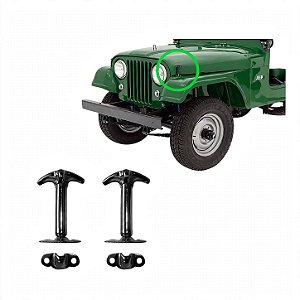 Kit Trava Capo Fecho Presilha Jeep Ford Willys CJ2 CJ3 CJ5 CJ6