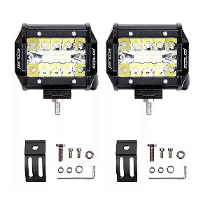 Par Farol Auxiliar Milha 60w Premium 8D 6000 lumens 10cm