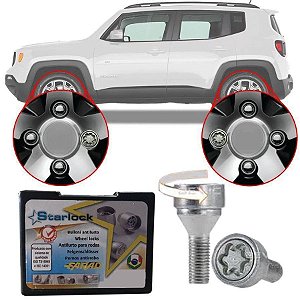 PARAFUSO TRAVA ANTIFURTO JEEP RENEGADE STARLOCK