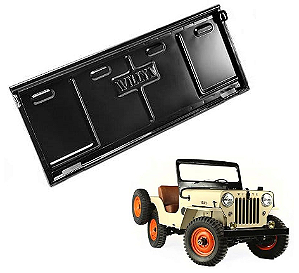TAMPA TRASEIRA PARA JEEP CJ3B COM ESTAMPA WILLYS