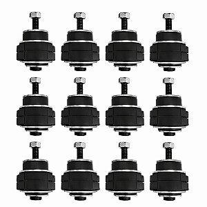 Kit Calço Coxim De Carroceria De Santoprene 1" Jeep Ford / Willys CJ2A CJ3A CJ3B