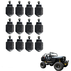 Kit Calço Coxim De Carroceria De Santoprene 2" Jeep Ford Willys CJ5 (1955a1983)