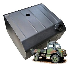 Tanque Combustível Inox Para Mercedes Unimog Black Edition