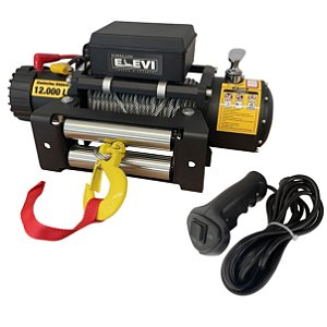 Guincho Elétrico 12v 12000 Libras 5433 Kg c/ Cabo de Aço