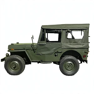 Capota Militar Jeep CJ2A CJ3A CJ3B Militarizado Lona PVC Dupla Par