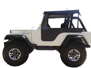 KIT CAPOTA TOLDO + PORTA + APOIO DE BRAÇO PARA JEEP WILLYS / FORD CJ5